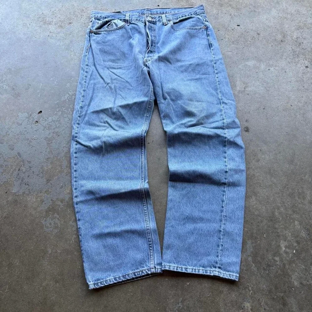 Vintage 90s Levi's 501s made in USA button fly jeans size 36x29